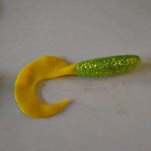 Varalica Relax Standard 5''  12.5cm 10kom. Chartreuse Hologram Glitter Yellow